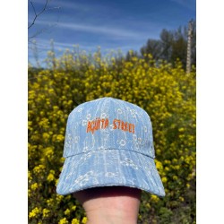 Gorra flores naranja